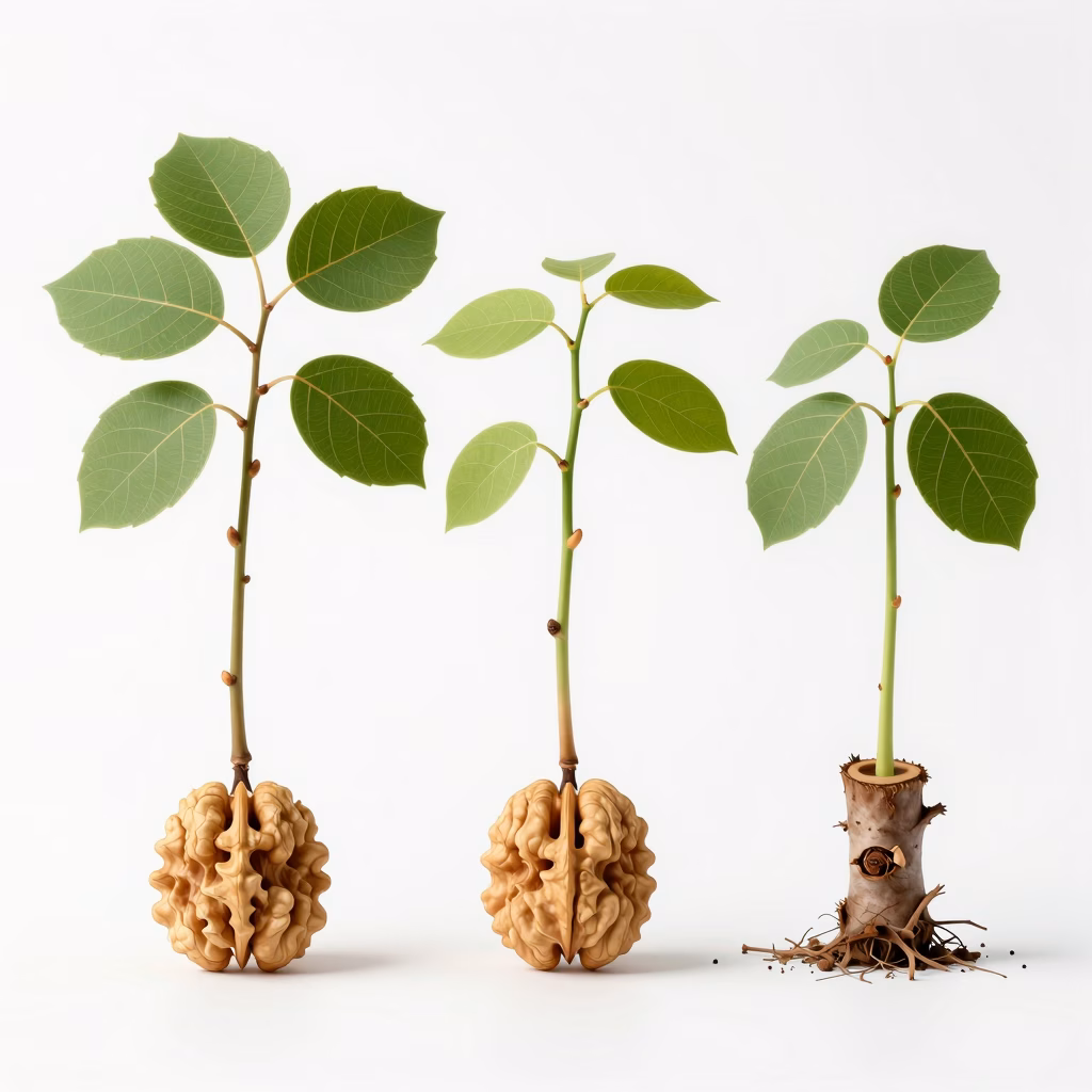 Comparaison greffe, semis et bouture de noyer : trois méthodes de multiplication