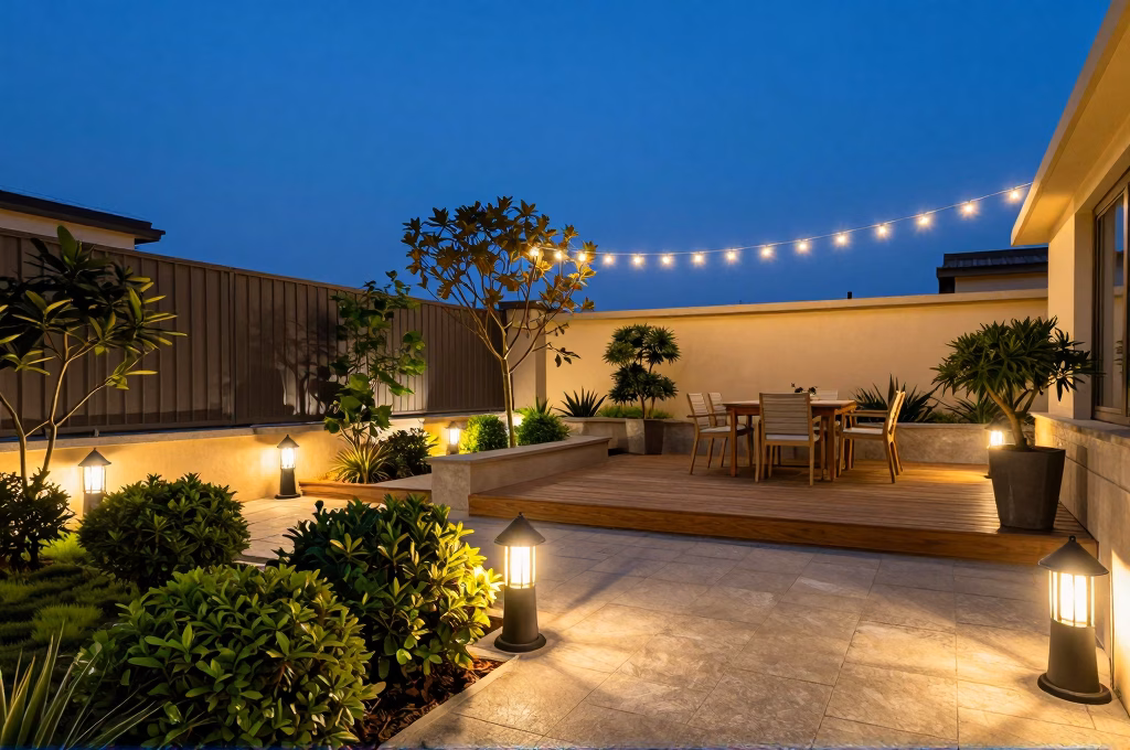 Éclairage extérieur et jardin : pourquoi l’électricité doit être pensée dès l’aménagement
