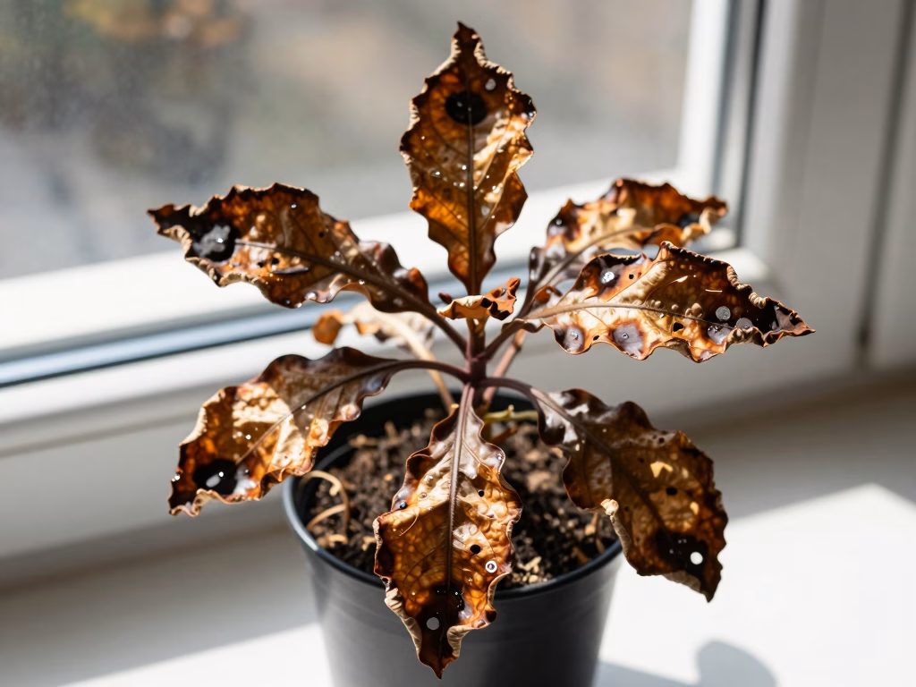 Boutures placées en lumière indirecte près d'une fenêtre pour un enracinement optimal