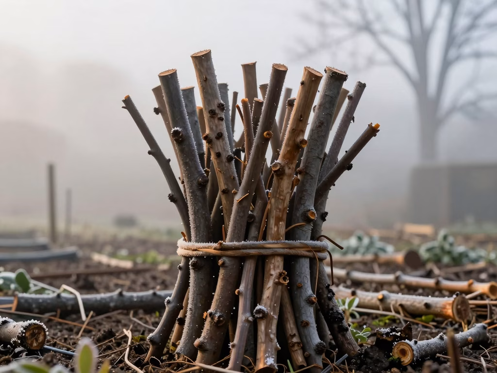Préparation du substrat pour bouturage hivernal avec sable et terreau