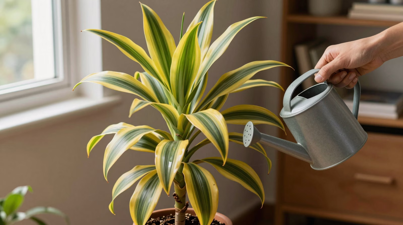 Entretien d'un Dracaena mature en pot